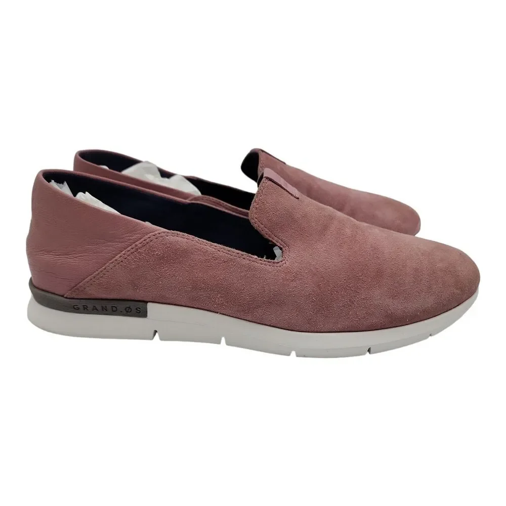 Cole Haan Shoes Womens 8.5 B Grand Os Loafers Dusty‎ Pink Suede  Slip On Casual